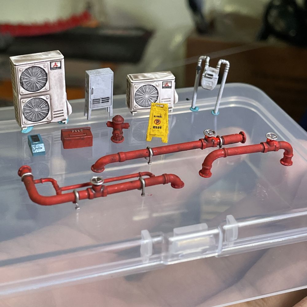 Diorama 1:64  Air Conditioner  - Auto Repair Shop Japan review and price